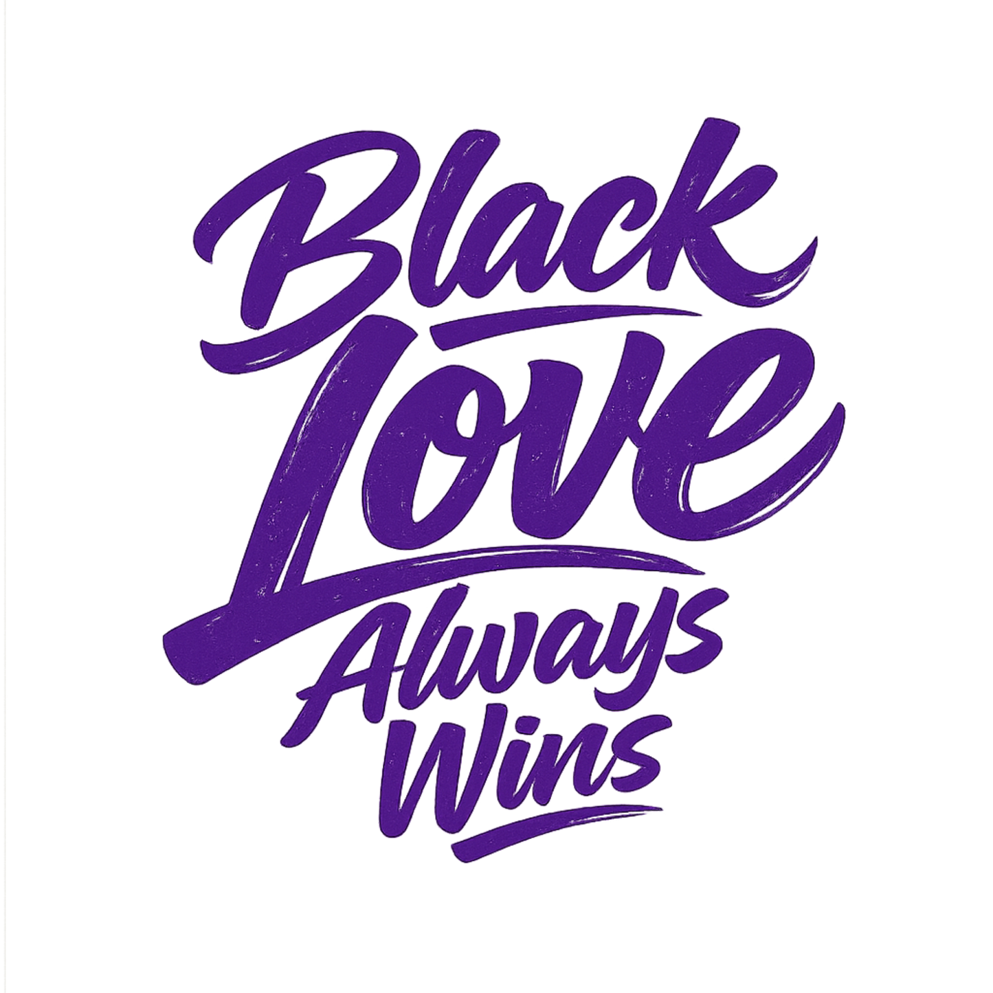 Black Love DTF Transfer