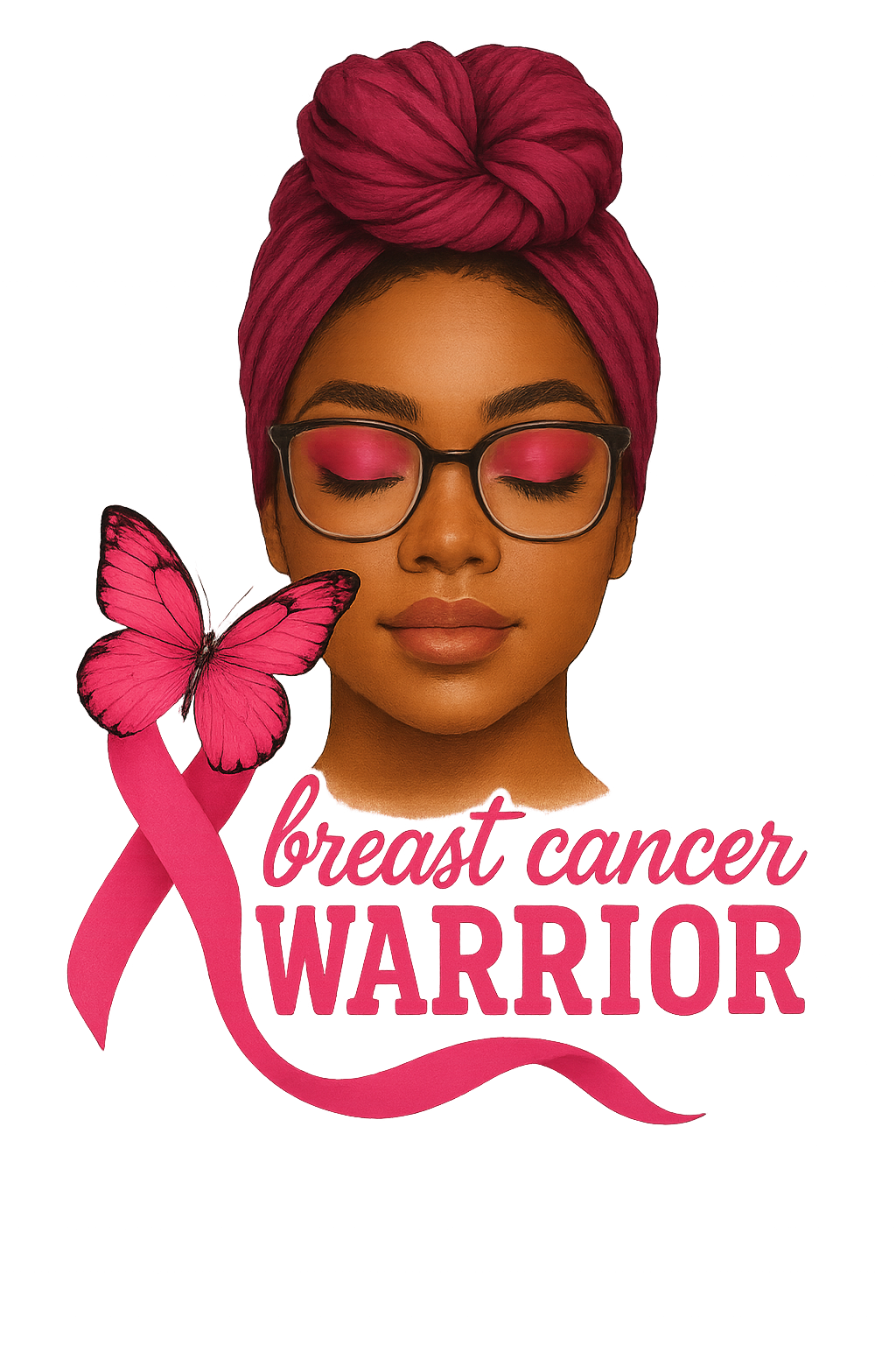 Breast Cancer Warrior DTF Transfer