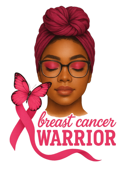 Breast Cancer Warrior DTF Transfer